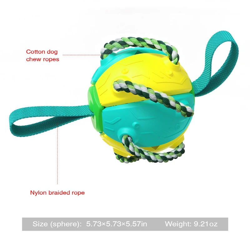 UFO Multi-Functional Rubber Dog Toy