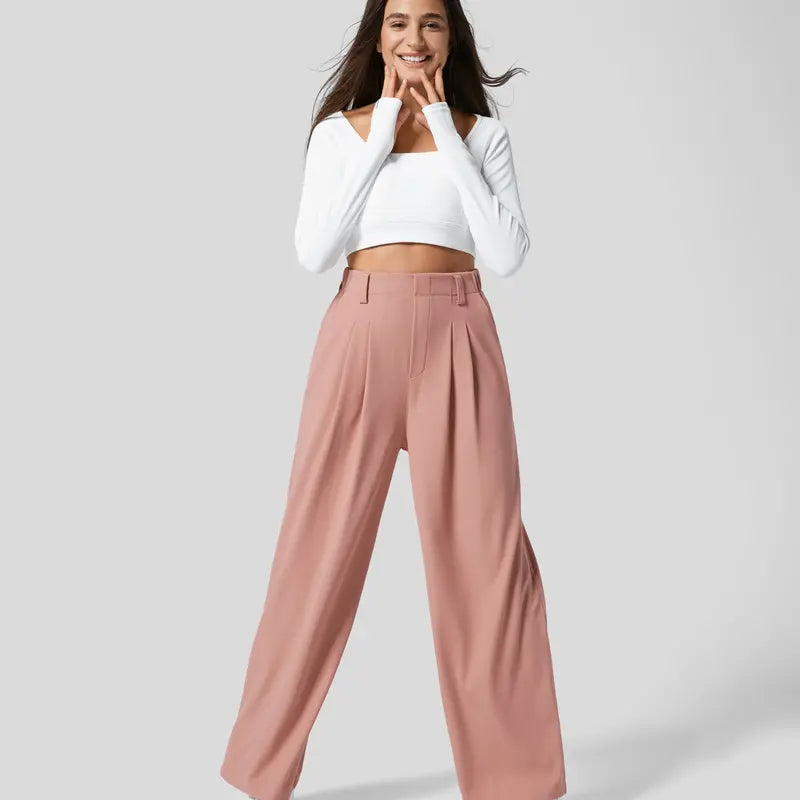 High-Waisted Pocket Palazzo Pants