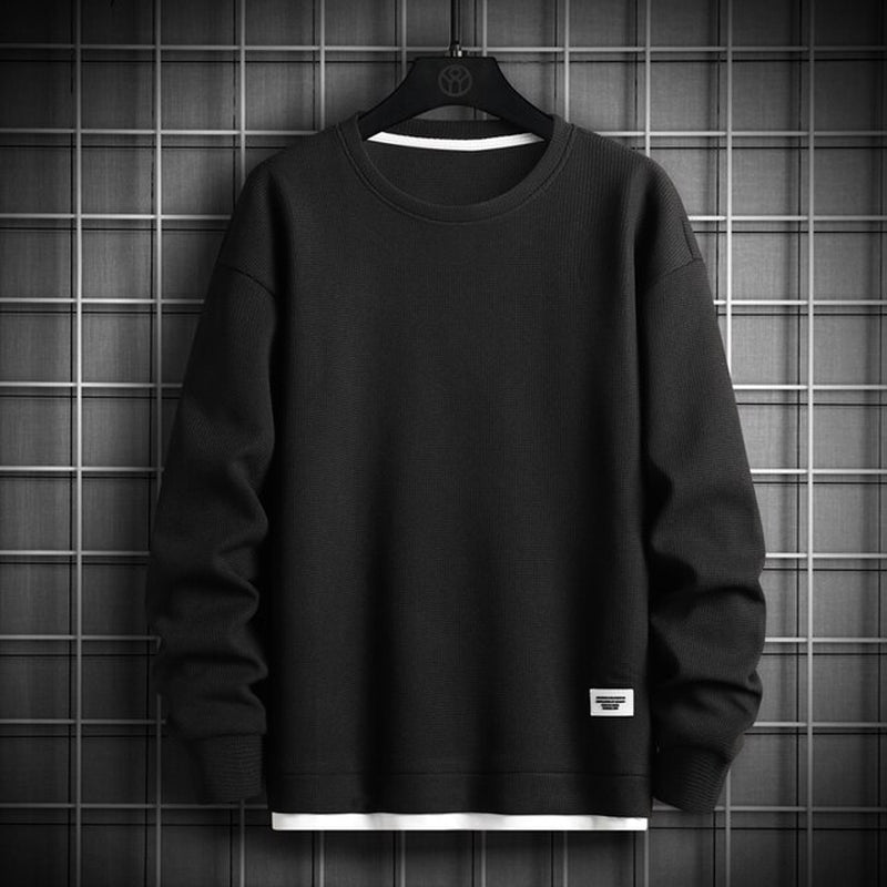 Solid Color  Long Sleeve O-Neck Sweatshirt