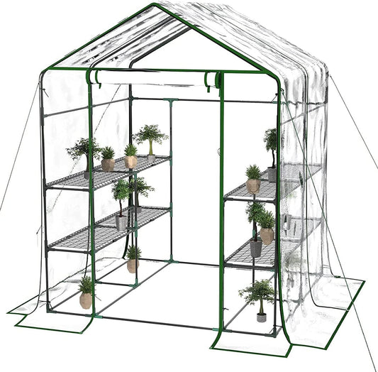 Greenhouse, Portable Green House Indoor and Outdoor, Mini Greenhouse Kit with Anchors and Ropes, 