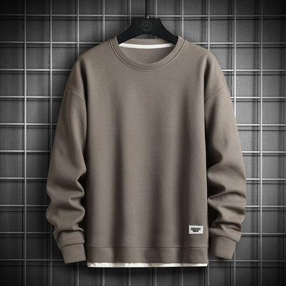 Solid Color  Long Sleeve O-Neck Sweatshirt