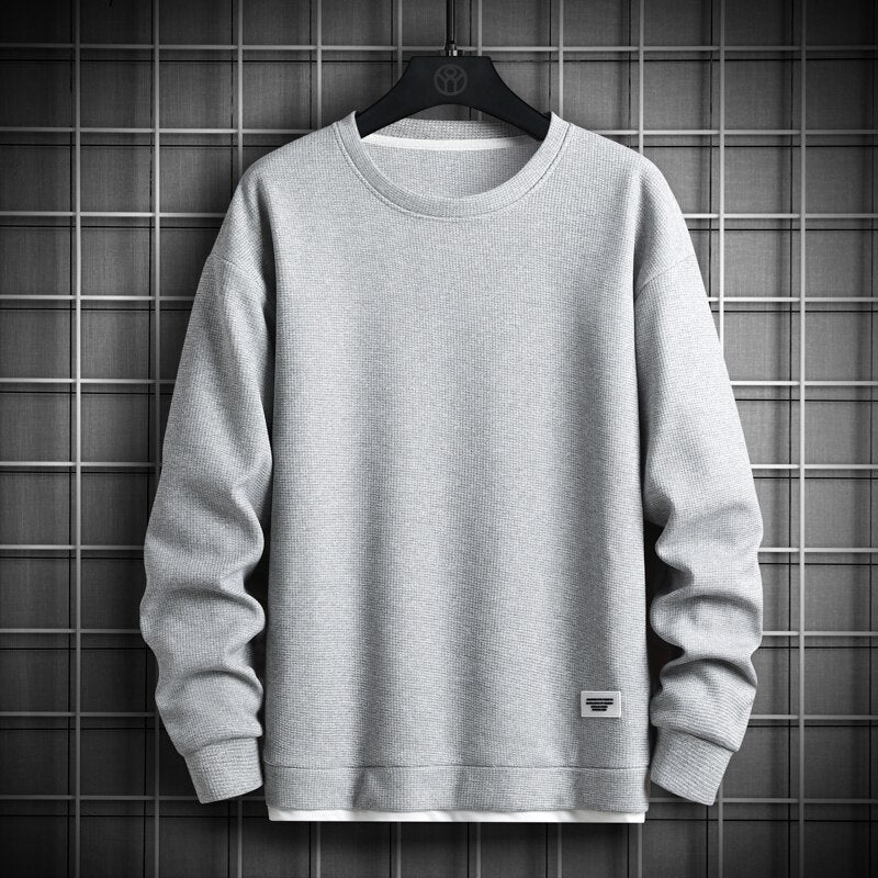 Solid Color  Long Sleeve O-Neck Sweatshirt