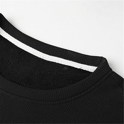 Solid Color  Long Sleeve O-Neck Sweatshirt