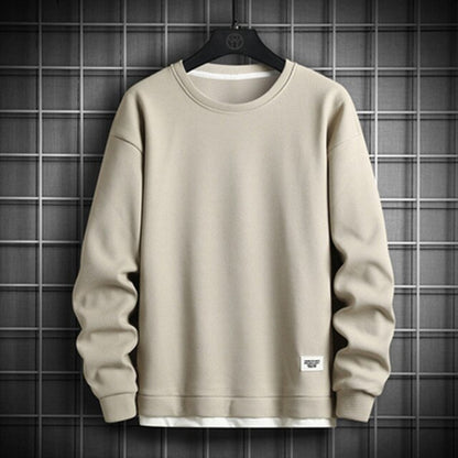 Solid Color  Long Sleeve O-Neck Sweatshirt